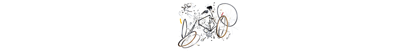 disassembled bike