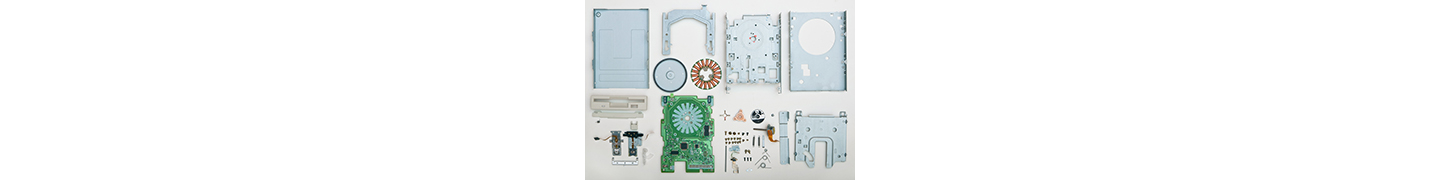 dissassembled floppy drive