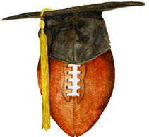 football mortarboard