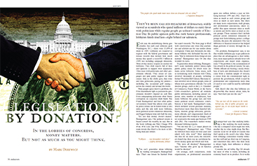 layout: legislation by donation