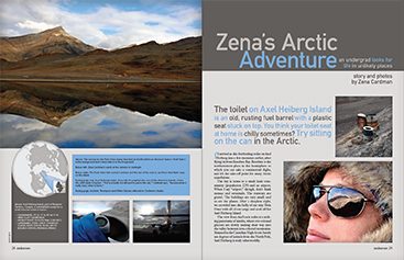 layout: zena's arctic adventure